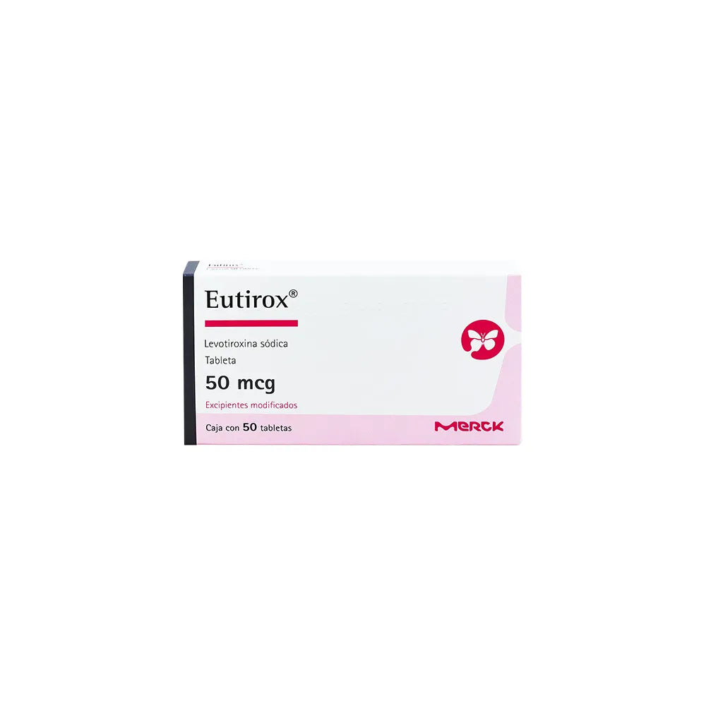 EUTIROX  LEVOTIROXINA SODICA TAB. 50 MCG. CAJA C/50
