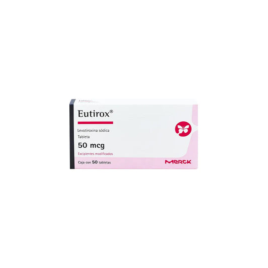 EUTIROX  LEVOTIROXINA SODICA TAB. 50 MCG. CAJA C/50