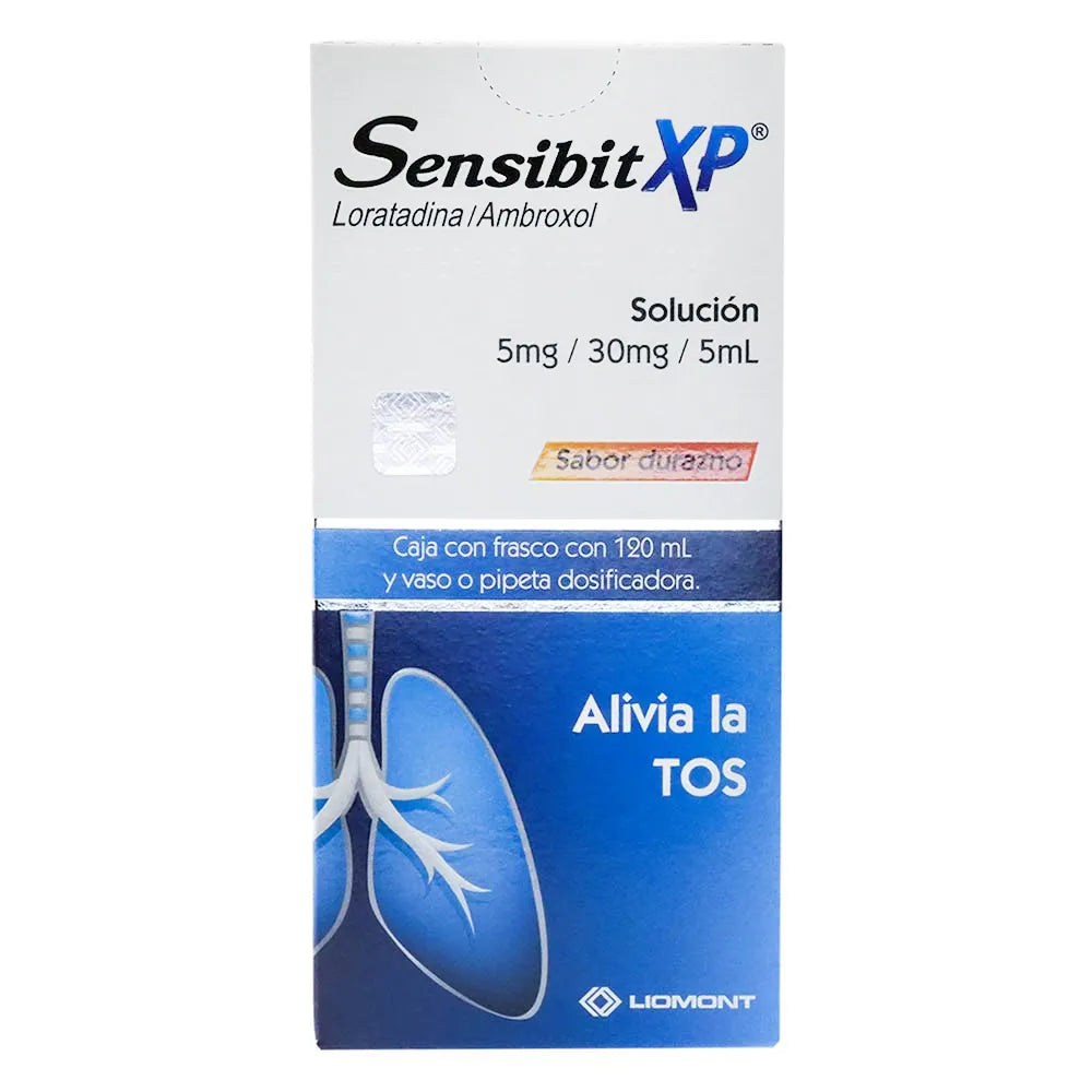 SENSIBIT XP LORATADINA/ AMBROXOL 5 MG/ 30 MG CAJ/ 120 ML