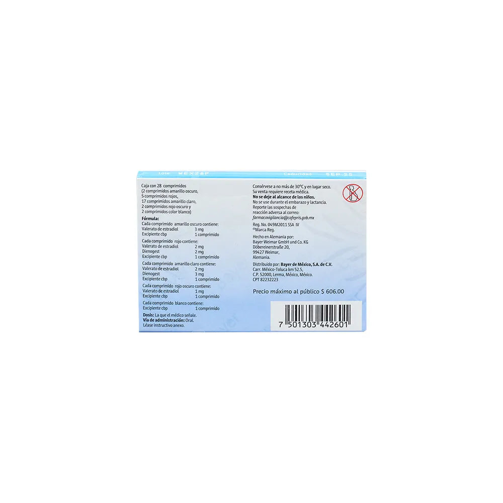 QLAIRA ESTRADIOL/ DIENOGEST 3 MG CAJ/28 COMP