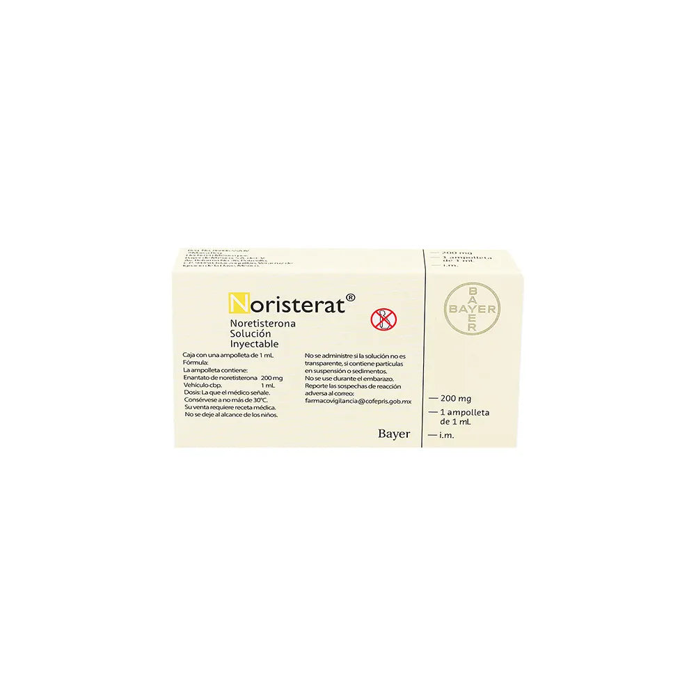NORETISTERAT NORETISTERONA 200 MG/1 ML CAJ/ 1 FAM