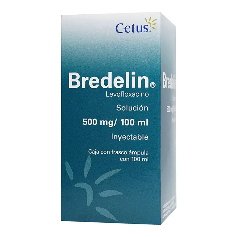 BREDELIN LEVOFLOXACINO 500MG/ 100 ML CAJ/ 10 ML