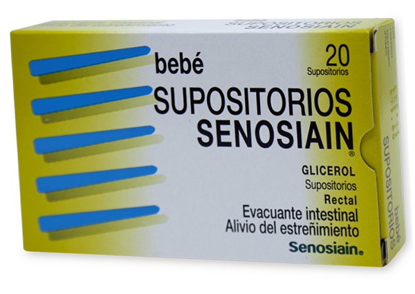 SUPOSITORIOS SENOSIAIN BEBE GLICEROL 1.478 GRCAJA C/20
