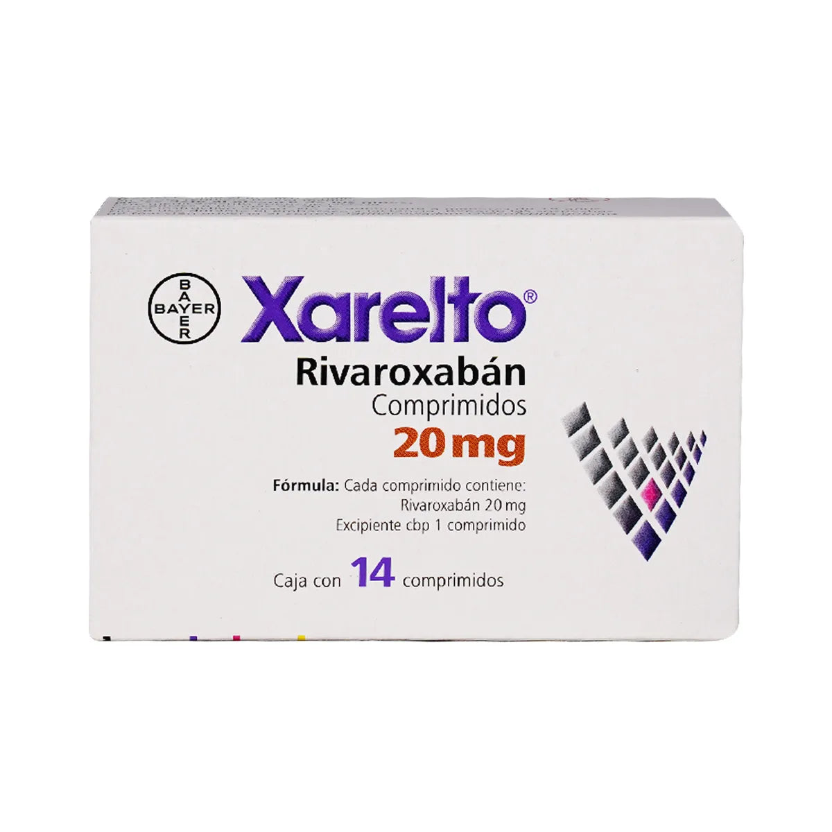 XARELTO RIVAROXABAN 20 MG TAB CAJ/14