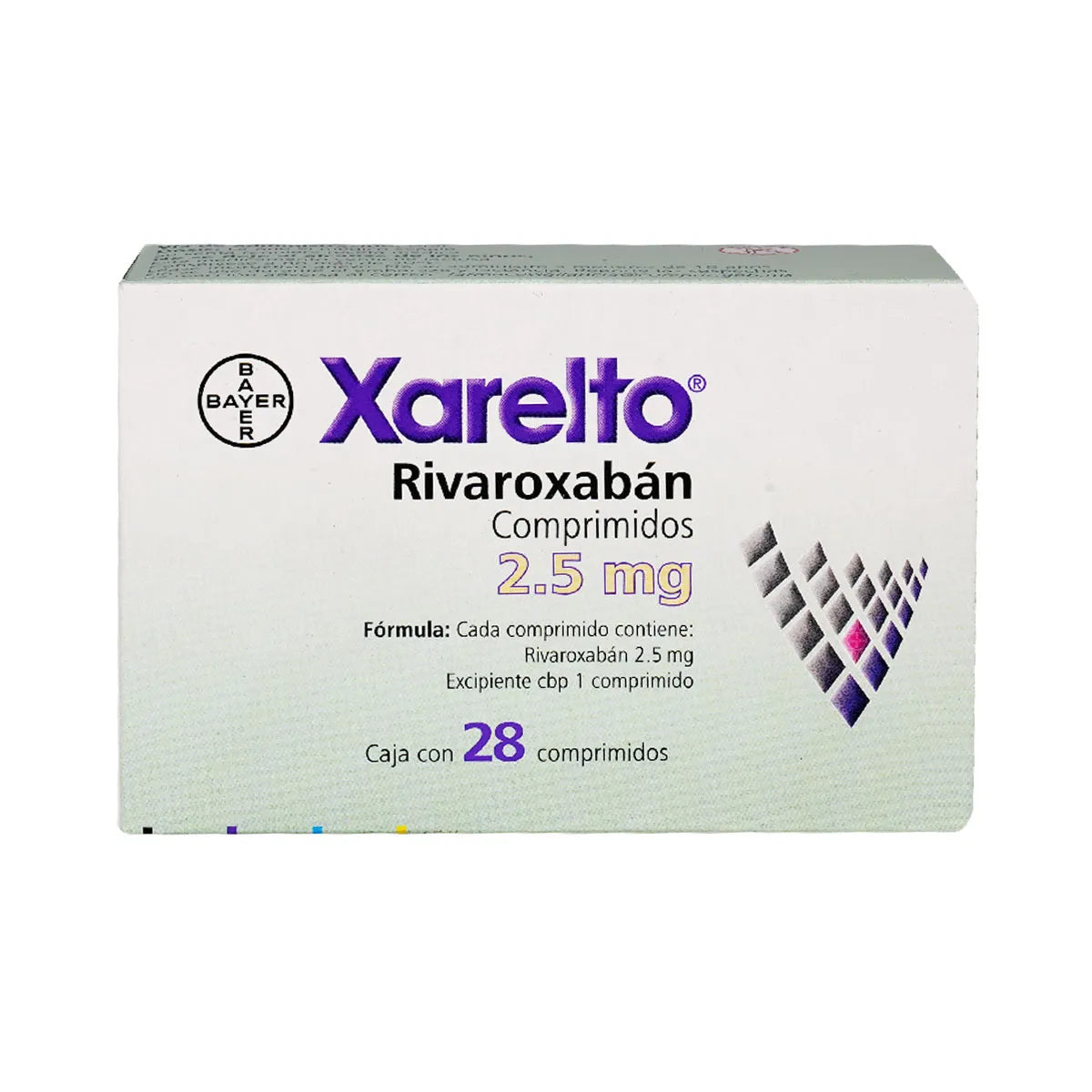 XARELTO RIVAROXABAN 2.5 MG TAB CAJ/28
