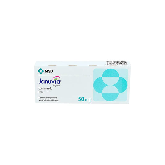 JANUVIA SITAGLIPTINA 50 MG CAJ/28 TABLETAS