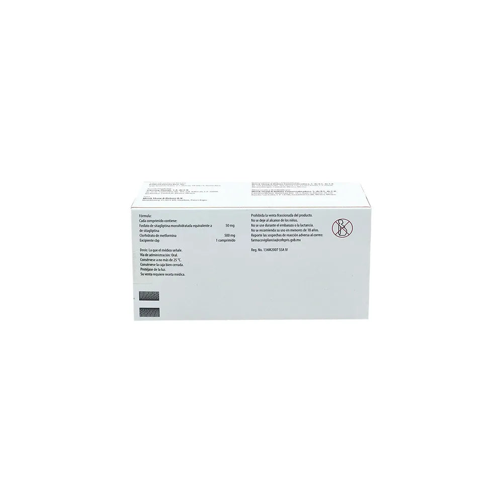 JANUMET SITAGLIPTINA/METFORMIN 50/100 MG COM BOX C/56
