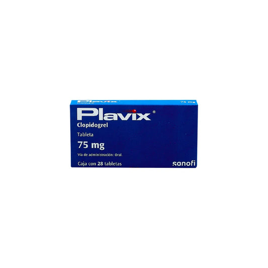 PLAVIX CLOPIDOGREL 75MG CAJ/28 TAB
