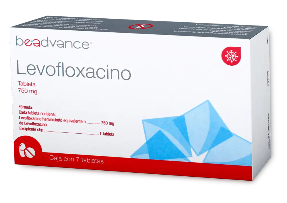 LEVOFLOXACINO BEADVANCED 750 MG CAJ/ 7 TAB