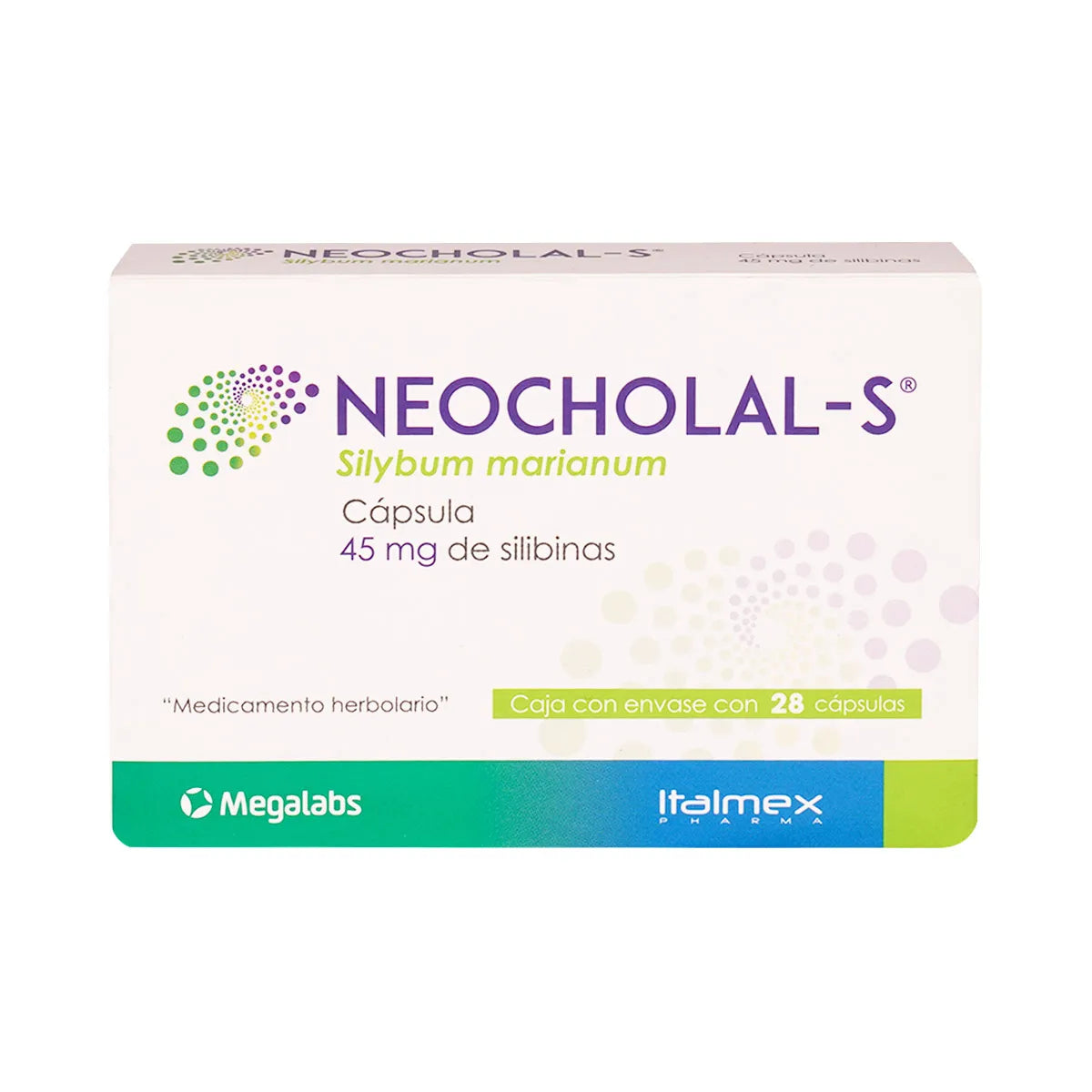 NEOCHOLAL S SYLIBUM MARIANUM 45 MG CAJ/ 28 CAPS