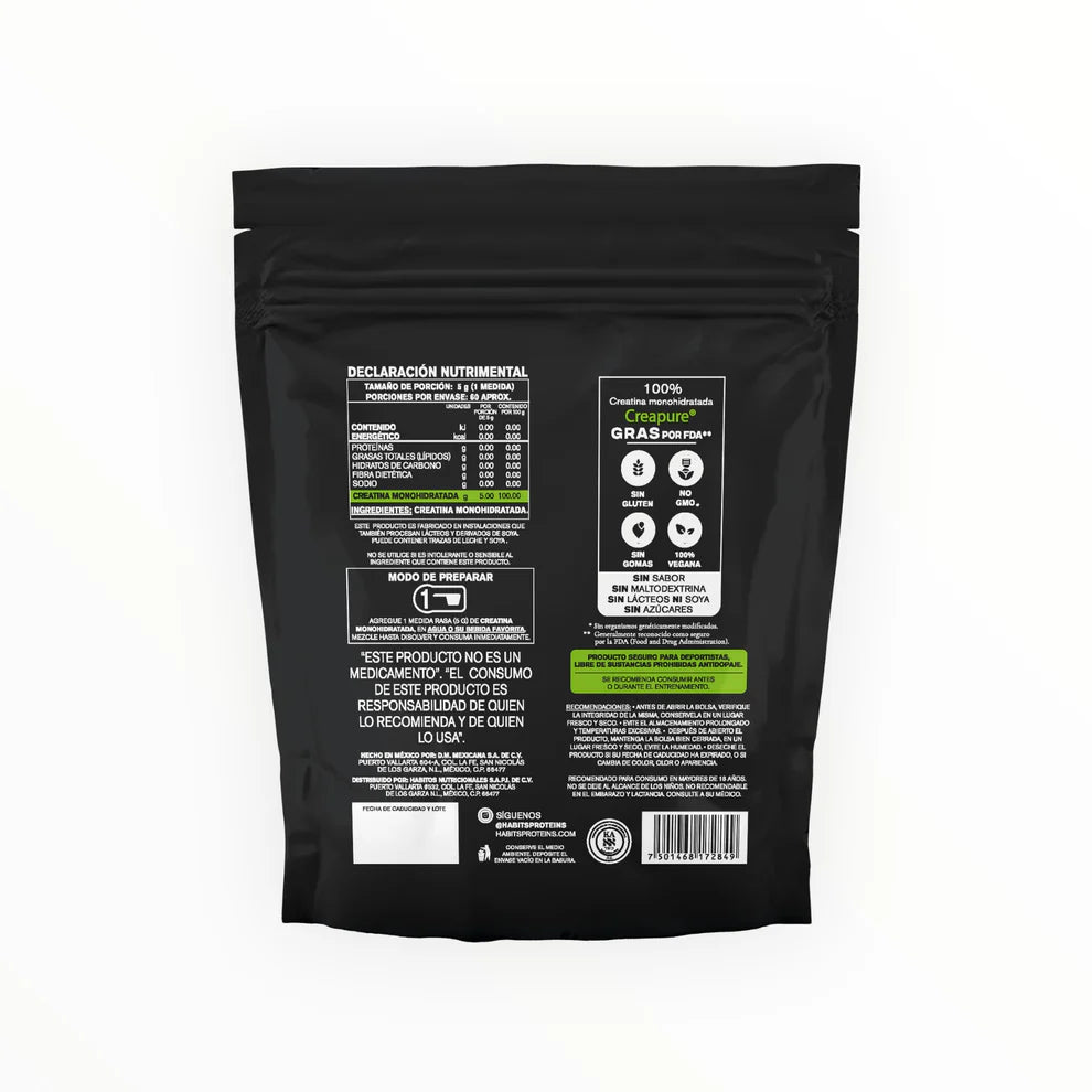 HABITS HP CREATINA 300 GRS 60 PORCIONES