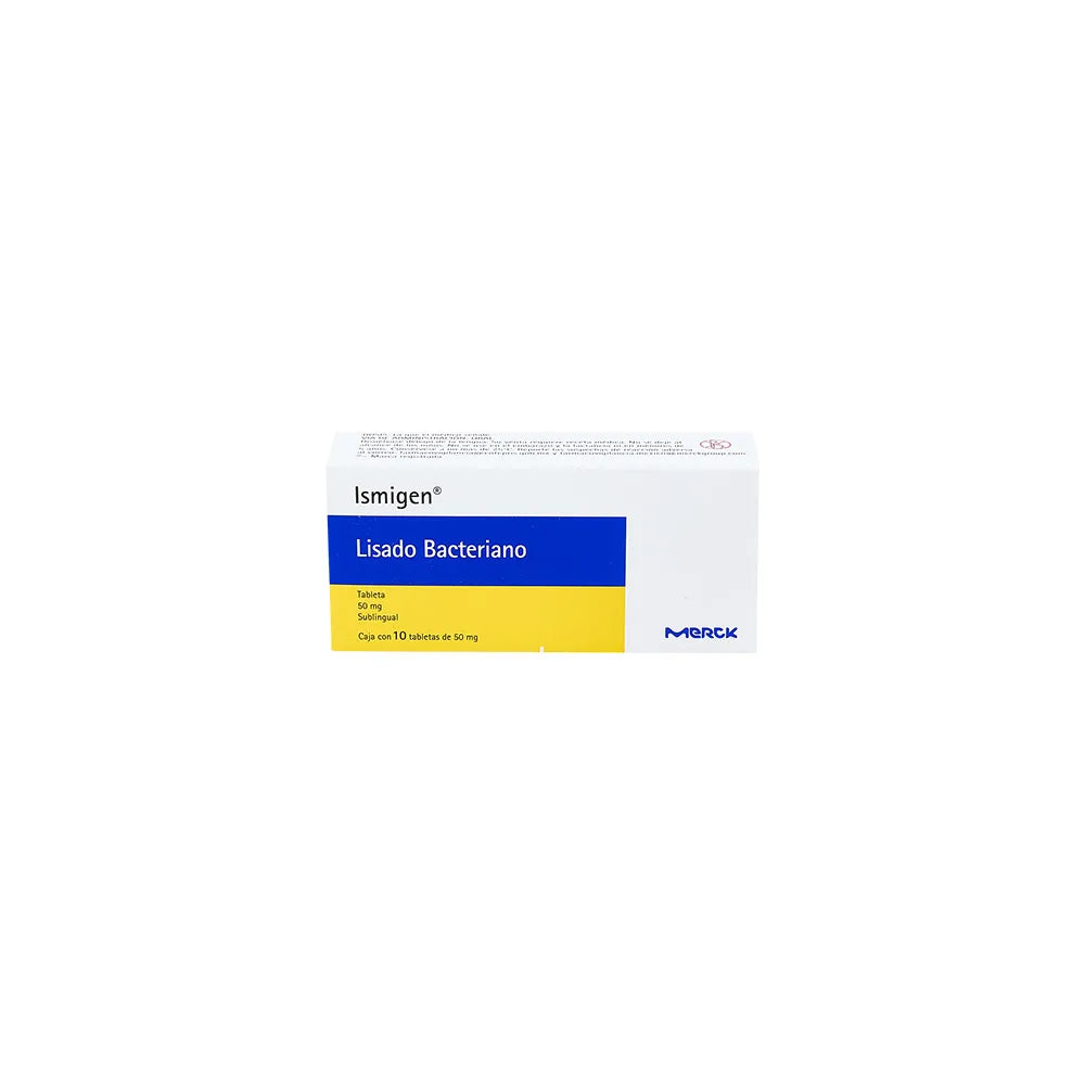 ISMIGEN LISADOS BACTERIANOS 50 MG CAJ/10 TAB