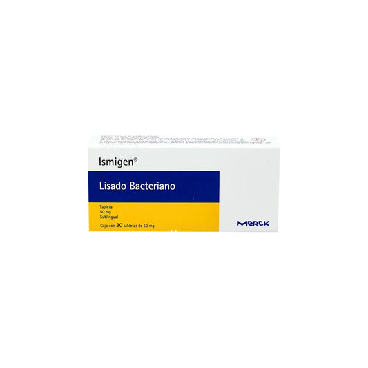 ISMIGEN LISADOS BACTERIANOS 50 MG CAJ/30 TAB
