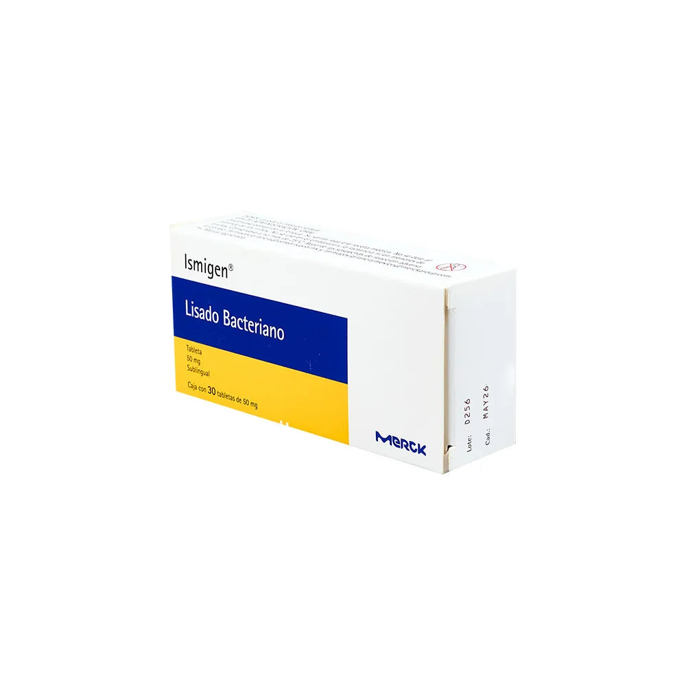 ISMIGEN LISADOS BACTERIANOS 50 MG CAJ/30 TAB