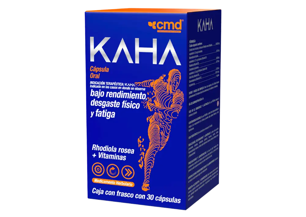 KAHA EXTRACTO DE RHODIOLA ROSEA/ TIAMINA /RIBOFLAVINA / PIRIDOXINA/ ACIDO FOLICO CAJ/30 CAPS