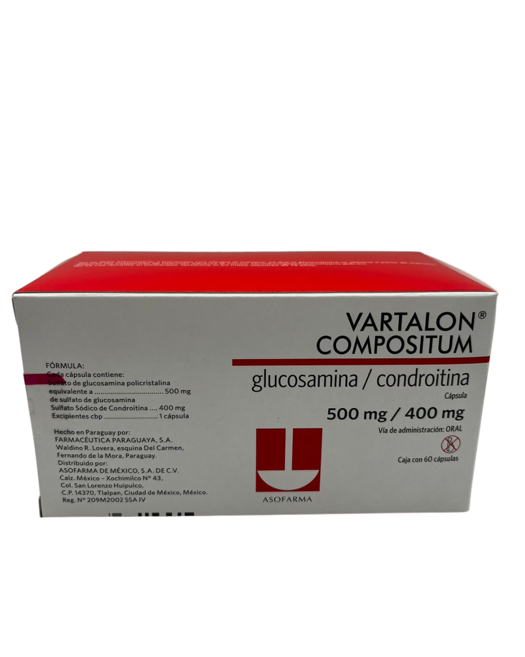 VARTALON COMPOSITUM GLUCOSAMINA/CONDROITINA 500MG/400 MG CAJ/60 CAP