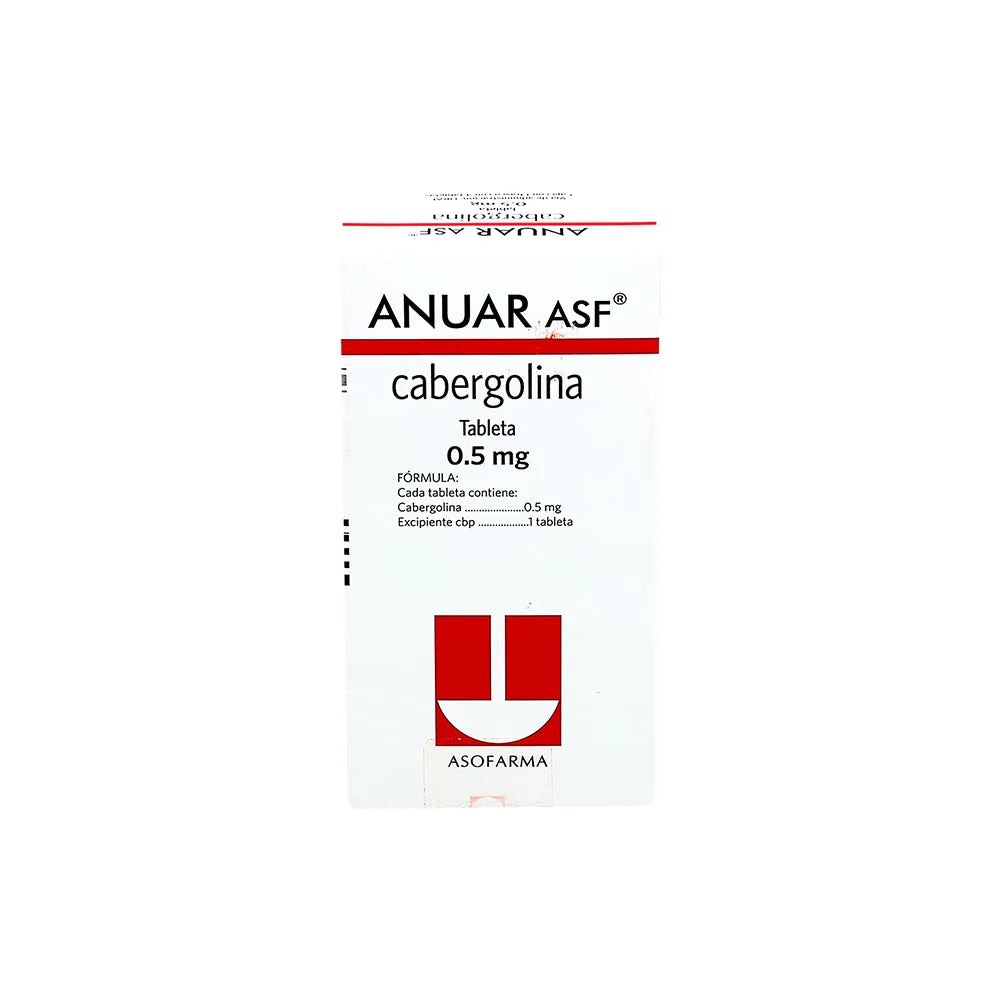 ANUAR ASF CABERGOLINA 0.5MG - COM - 4