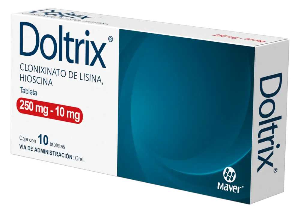 DOLTRIX CLONIXINATO DE LISINA/ HIOSCINA 250 MG/ 10 MG CAJ/10 TAB
