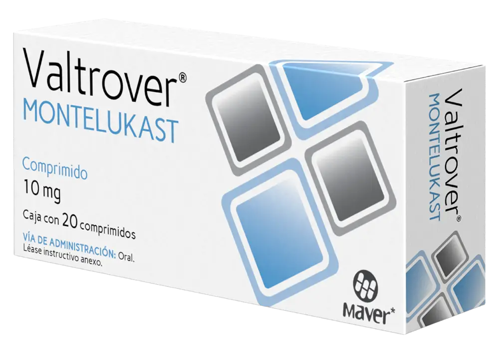 VALTROVER MONTELUKAST 10 MG CAJ/20 COMP