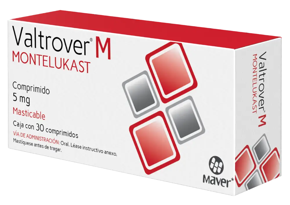 VALTROVER M MONTELUKAST 5 MG CAJ/ 30 COMP MAST