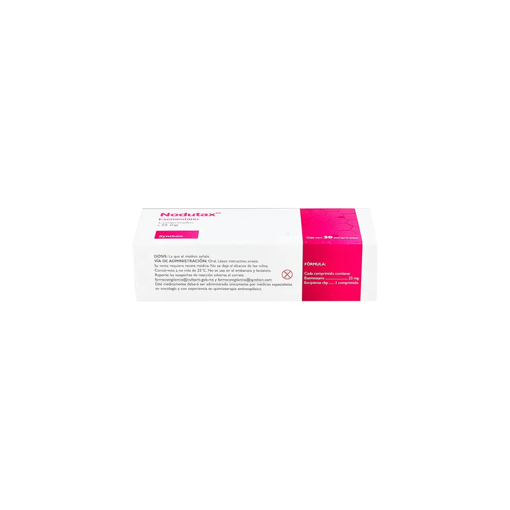 NODUTAX EXEMESTANO 25 MG CAJ/30 COMPRIMIDOS