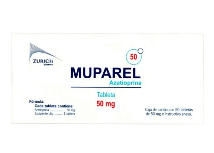 MUPAREL AZATHIOPRINE 50 MG TAB BOX/50