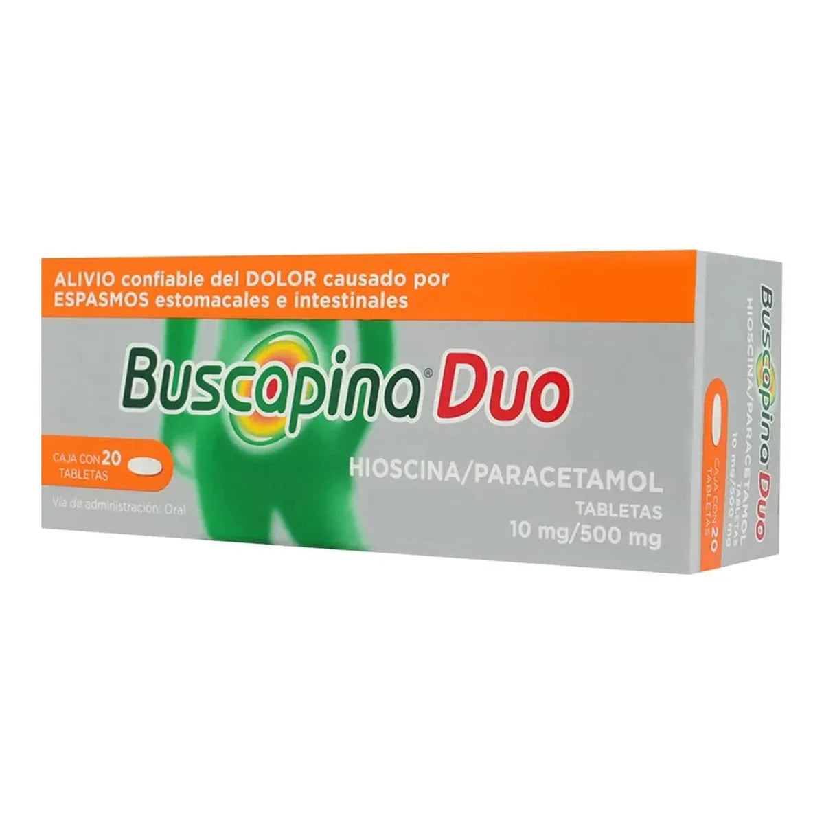BUSCAPINA DUO HIOSCINA/PARACETAMOL 10/500MG 20 TABS