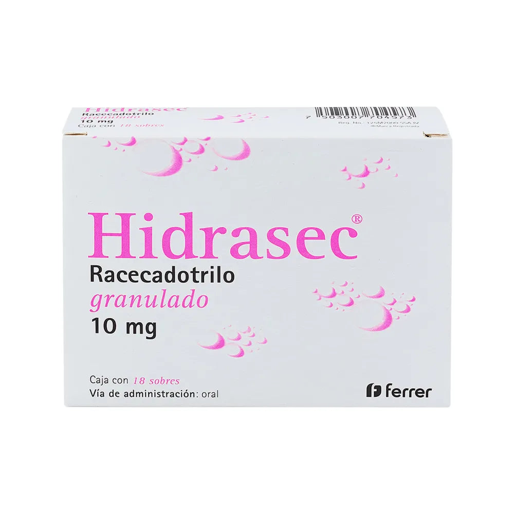HIDRASEC RACECADOTRILO 10 MG CAJ/18 SOBRES