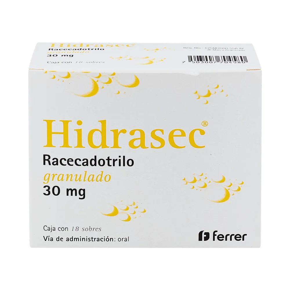 HIDRASEC RACECADOTRILO 30 MG CAJ/18 SOBRES