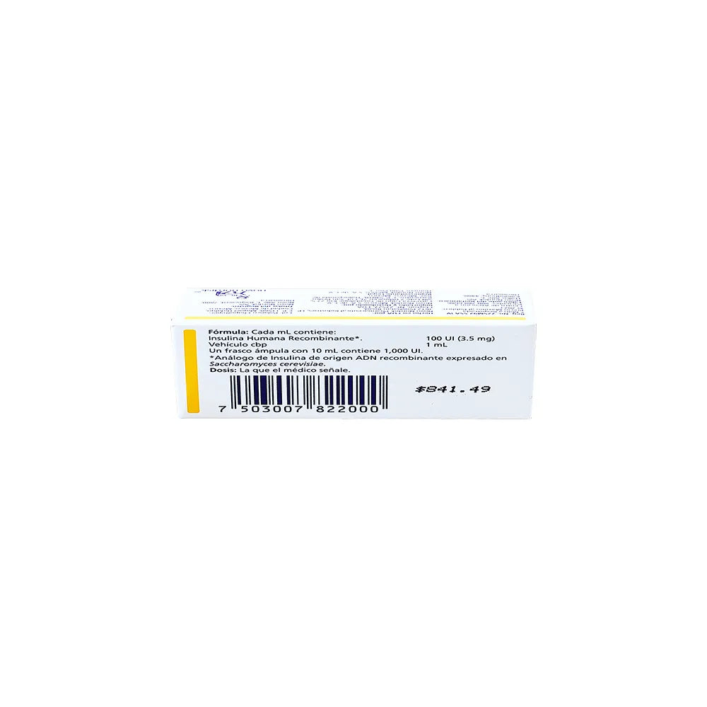 NOVOLIN R INSULINA HUMANA ISOFANA 100 UI/ML 1FAM C/10 ML