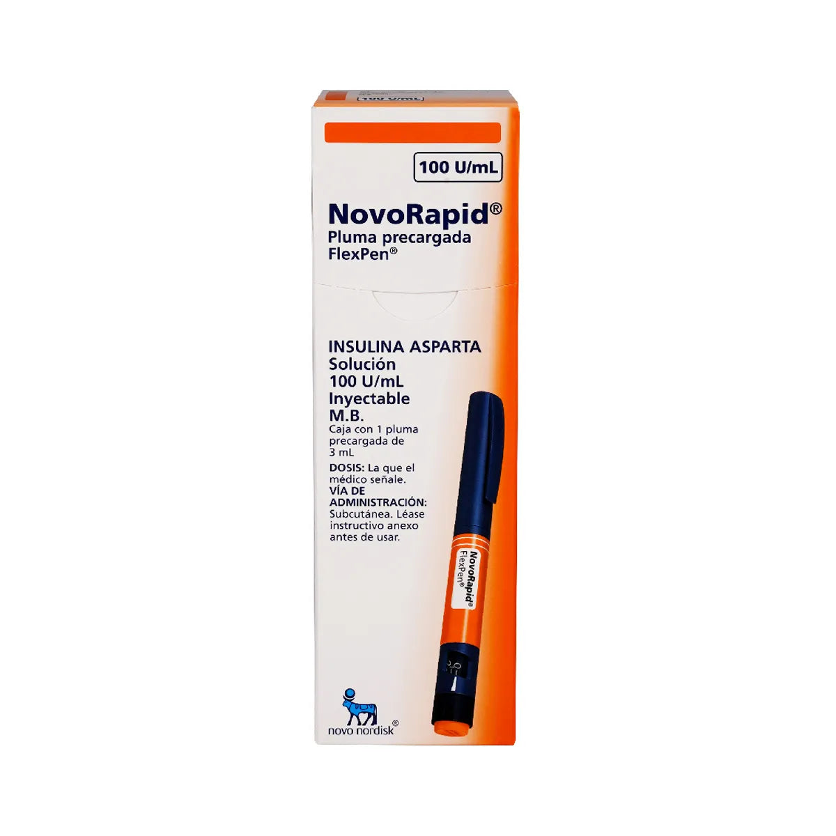 NOVORAPID FLEXPEN INSULINA ASPARTICA 100 UI/ML 1JGP C/3 ML