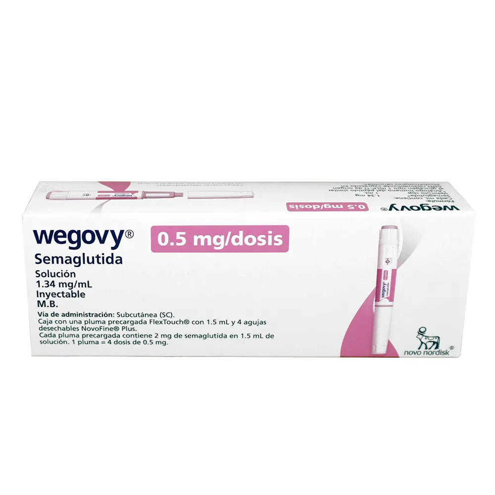 WEGOVY SEMAGLUTIDA 0.5 MG/DOSIS  1 JPLL 4 DOSIS