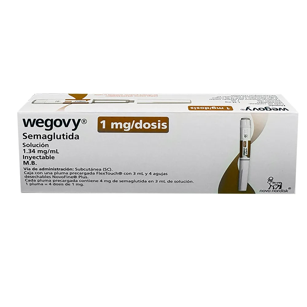 WEGOVY SEMAGLUTIDA 1 MG/DOSIS  1 JPLL 4 DOSIS