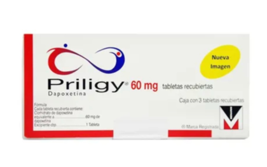 PRILIGY DAPOXETINA 60 MG CAJ/3 TAB