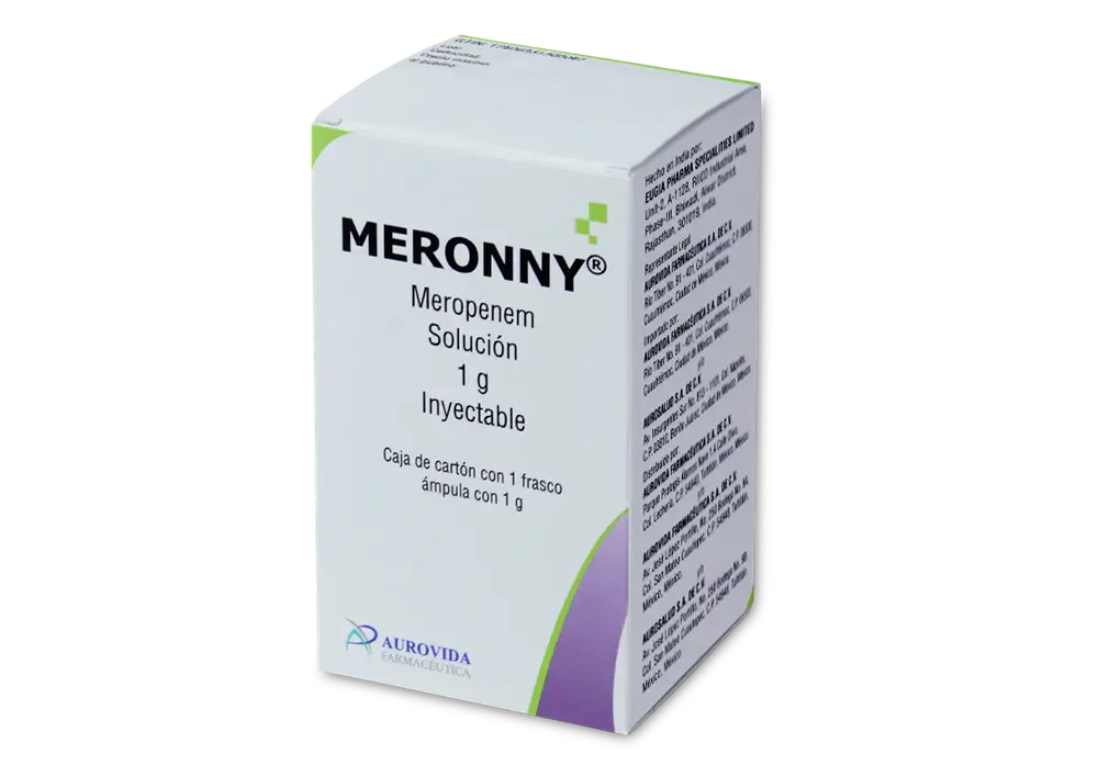 MERONNY MEROPENEM 1 GRAMO CAJ/1FAM