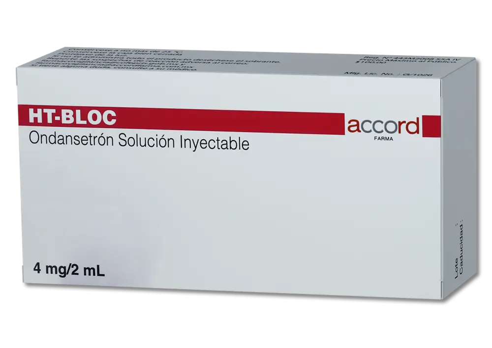 HT-BLOC ONDANSETRON 4 MG/ 2 ML CAJ/1 AMP