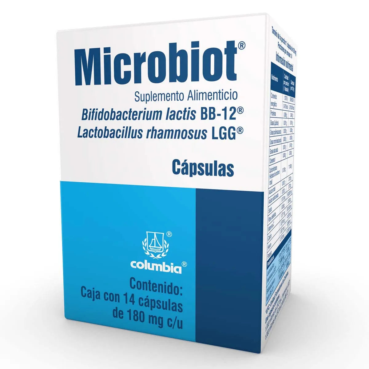 MICROBIOTFIT BIFIDOBACTERIUM LACTIS 180 MG CAJ/14 CAP