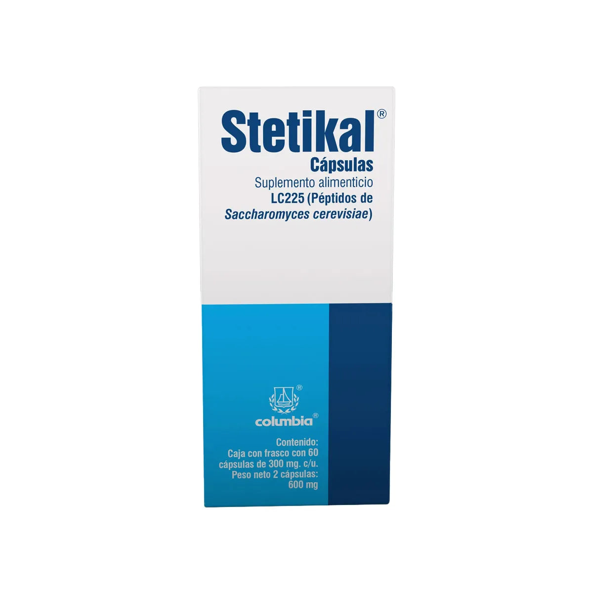 STETIKAL PEPTIDOS DE SACCHAROMYCES CEREVISIAE 300 MG CAJ/60 CAPS