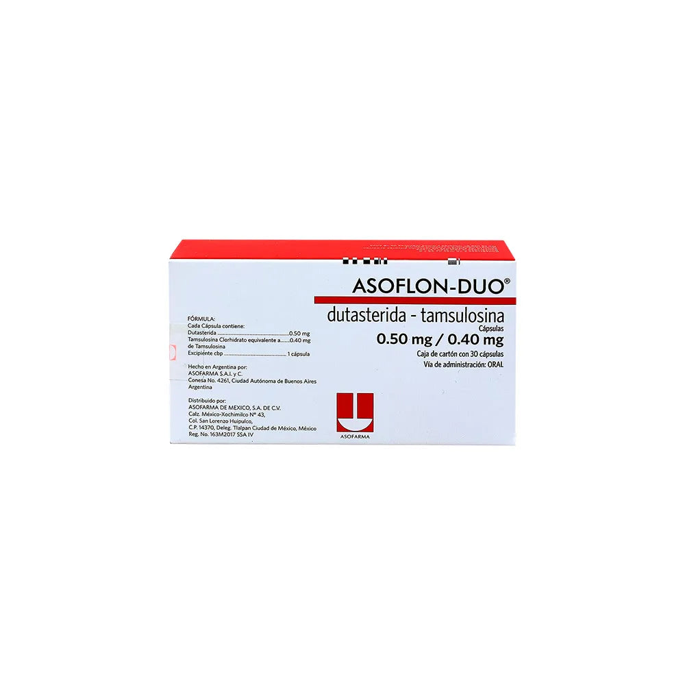 ASOFLON DUO TAMSULOSINA/ DUTASTERIDE 0.4 MG/0.MG CAJ/30