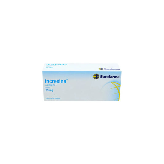 INCRESINA ALOGLIPTINA 25 MG CAJ/28 TAB