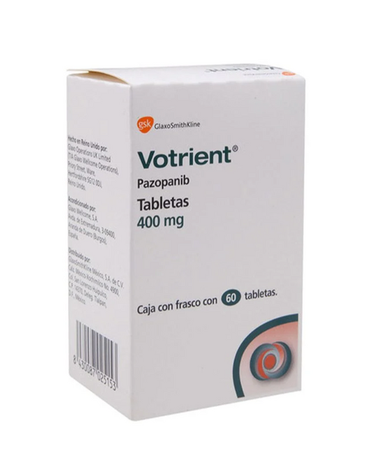 VOTRIENT PAZOPANIB 400MG TAB CAJ C/60