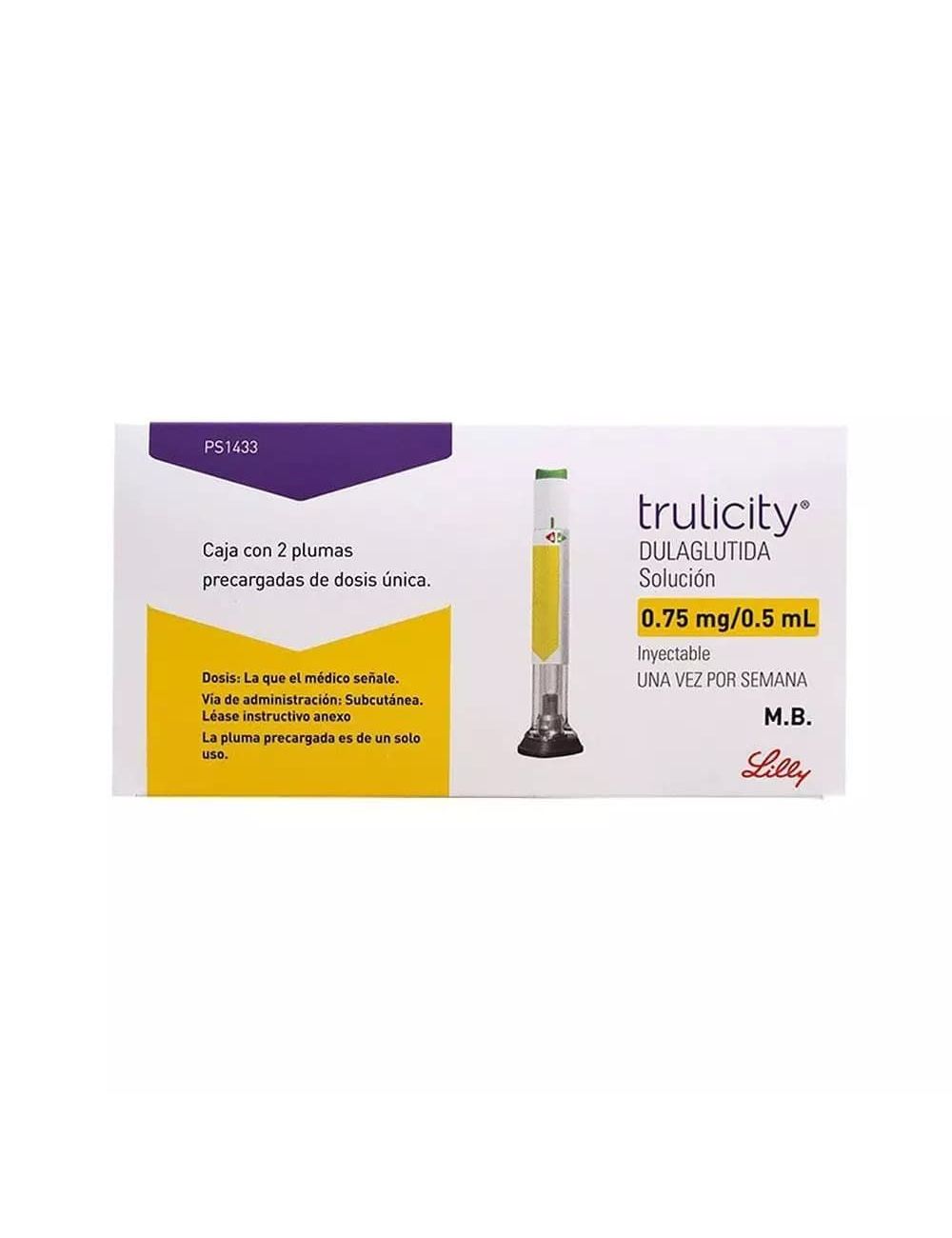 TRULICITY DULAGLUTIDA 0.75MG/ 0.5 ML CAJ/2 JGP