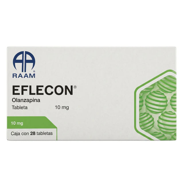 EFLECON OLANZAPINA 10 MG CAJ/ 28TAB