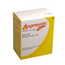 AUGMENTIN ES 600 AMOXICILINA/ ACIDO CLAVULANICO SUSP. 600/42.9 MG. CAJA C/FCO. C/PVO. P/50 ML.