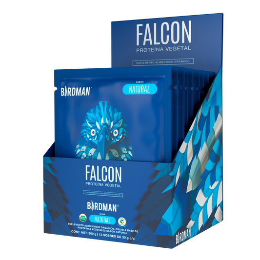 Falcon protein 12 pack sobres Natural 12 sobres
