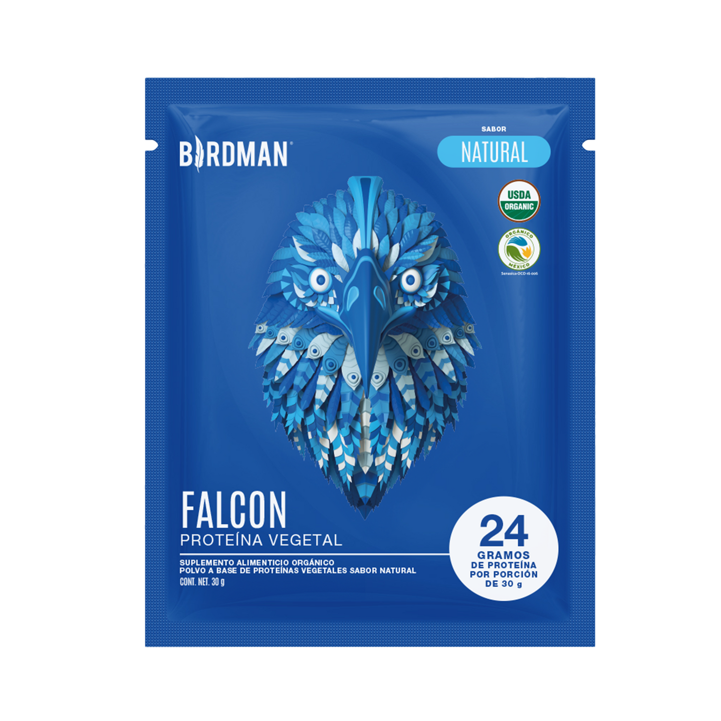 Falcon protein 12 pack sobres Natural 12 sobres