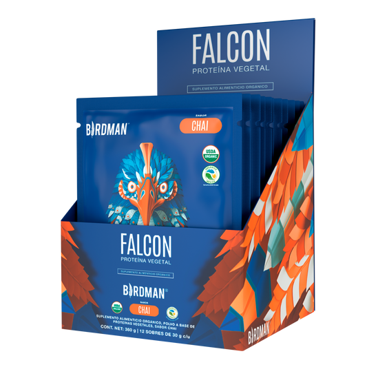 Falcon protein 12 pack sobres chai 12 sobres