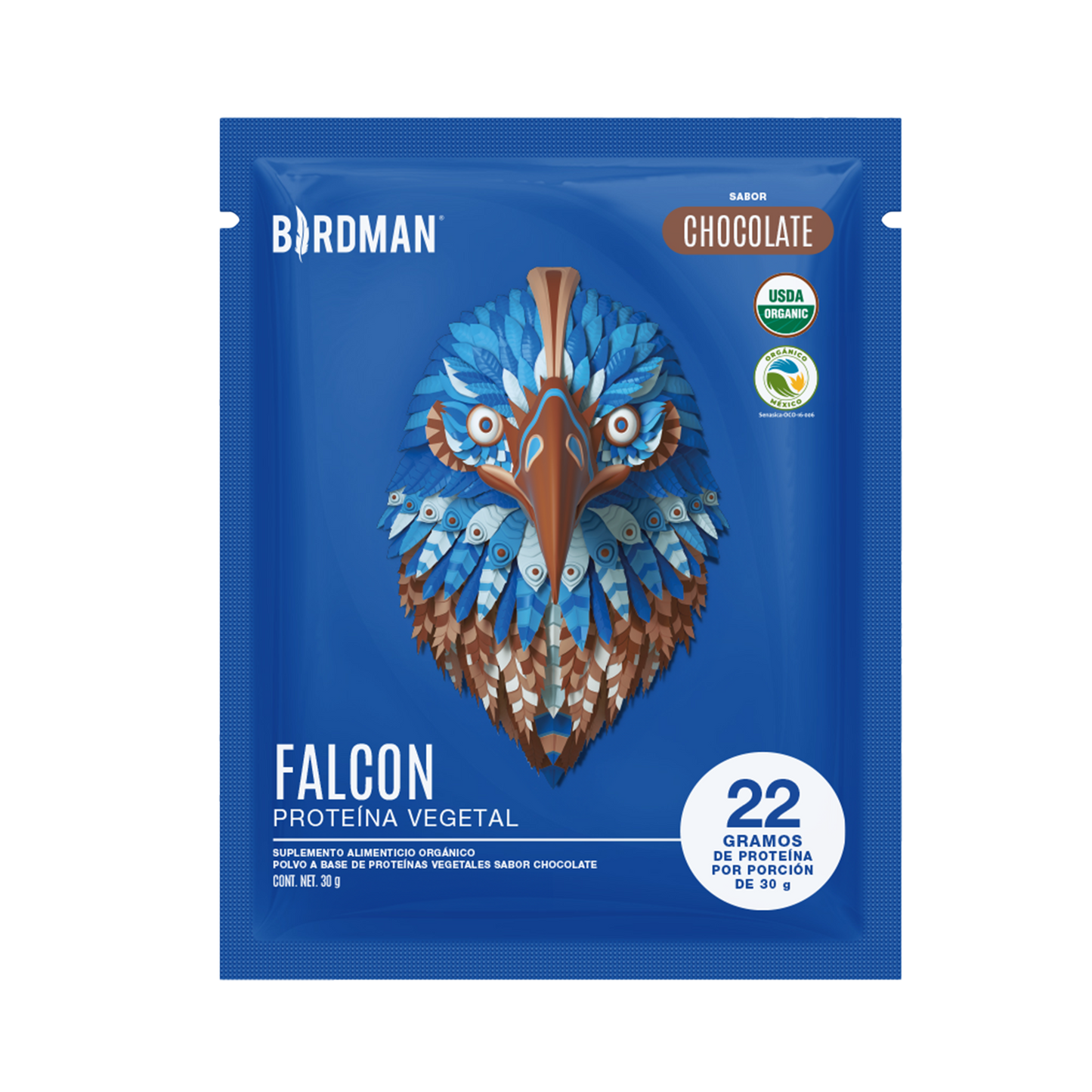 Falcon protein 12 pack sobres choco bronze 12 sobres