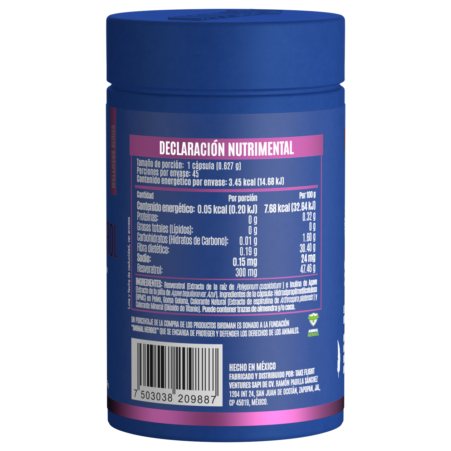 Resveratrol 300 mg 45 capsulas