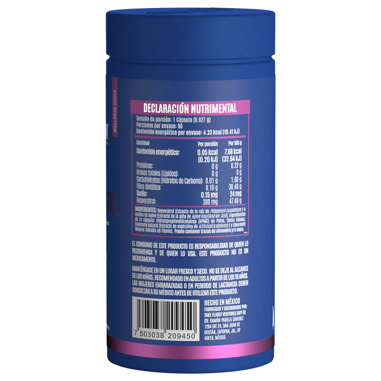 Resveratrol 300 mg 90 cápsulas